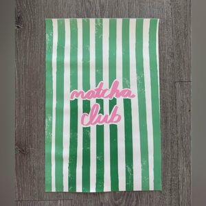 Matcha Club Canvas Art Print Poster